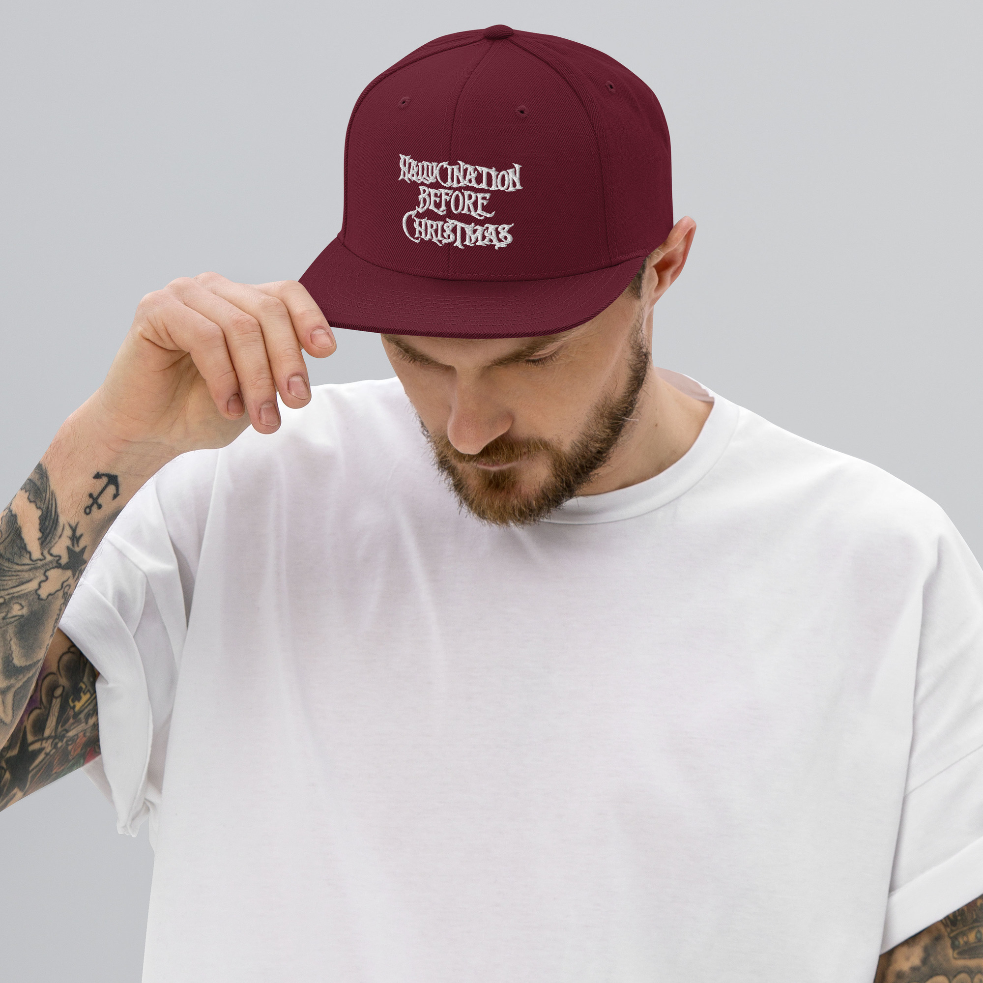 Snapback - Hallucination before Christmas Emblem Hat - Image 4